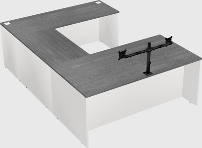 U-shaped desk