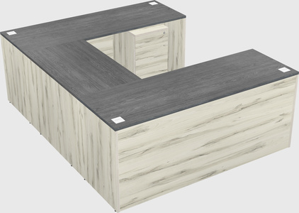 U-shaped desk