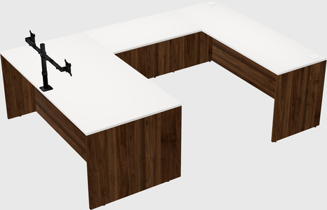 U-shaped desk