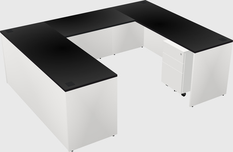U-shaped desk
