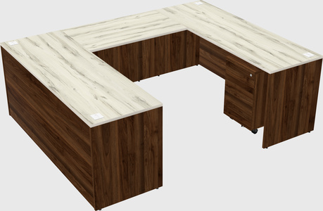 U-shaped desk