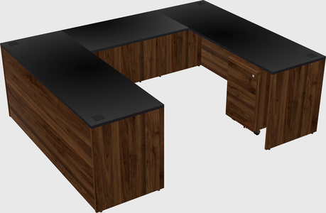 U-shaped desk