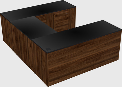 U-shaped desk