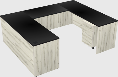 U-shaped desk