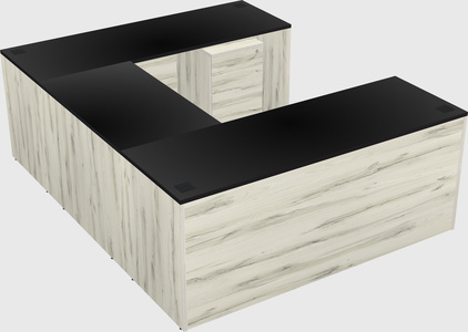 U-shaped desk