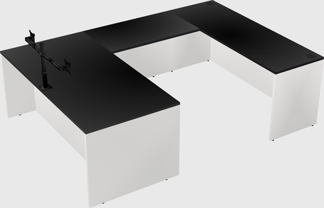 U-shaped desk