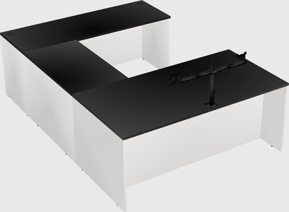 U-shaped desk