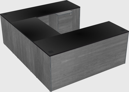 U-shaped desk