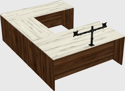 U-shaped desk