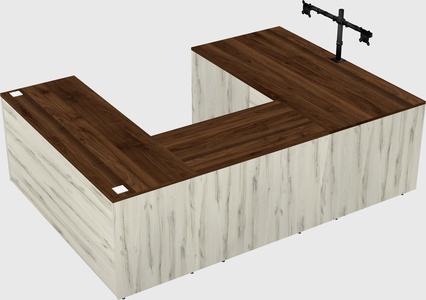 U-shaped desk