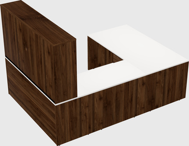 U-shaped desk