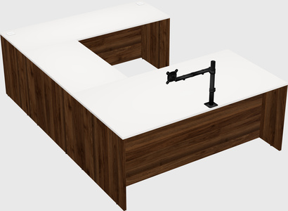 U-shaped desk