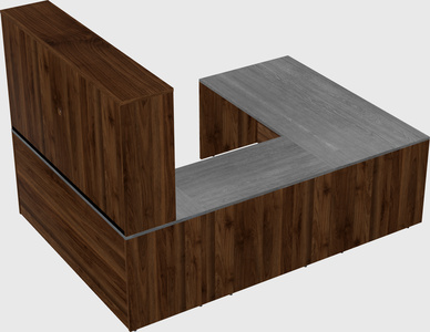 U-shaped desk