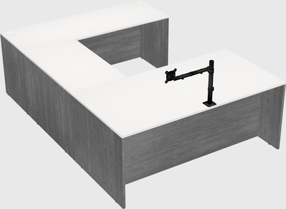 U-shaped desk
