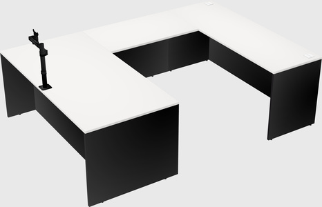 U-shaped desk