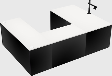U-shaped desk