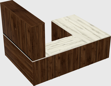 U-shaped desk