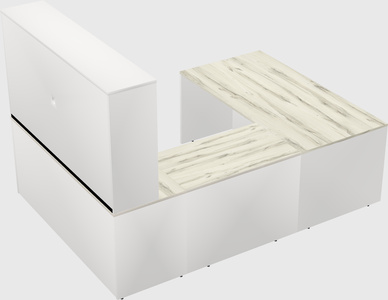U-shaped desk