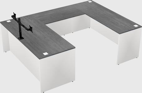U-shaped desk