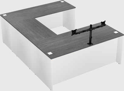 U-shaped desk