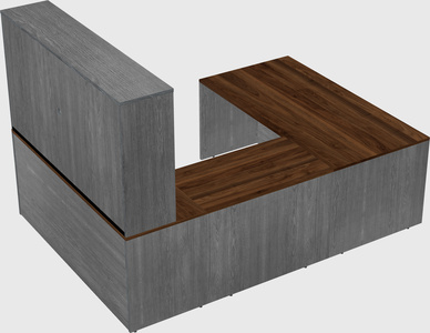 U-shaped desk