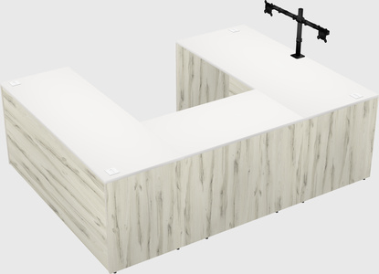 U-shaped desk
