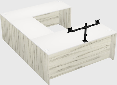 U-shaped desk