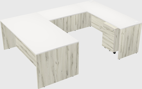 U-shaped desk