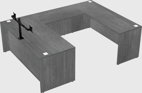 U-shaped desk