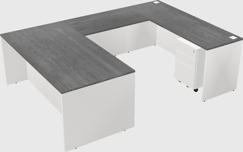 U-shaped desk