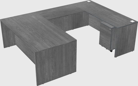 U-shaped desk