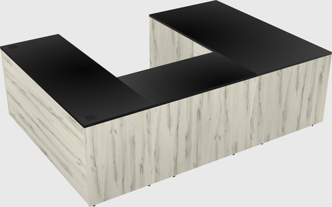 U-shaped desk