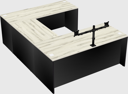 U-shaped desk
