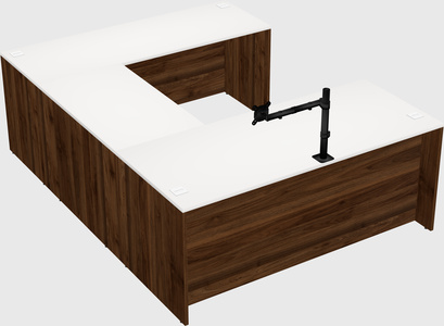 U-shaped desk