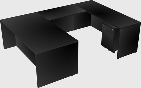 U-shaped desk