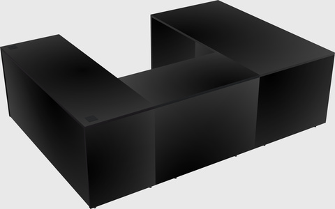 U-shaped desk