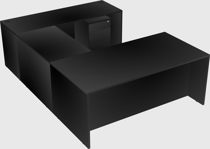 U-shaped desk