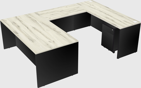 U-shaped desk