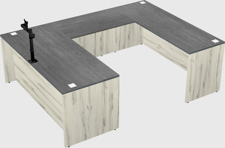 U-shaped desk
