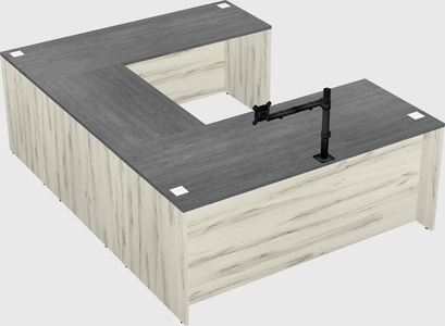 U-shaped desk