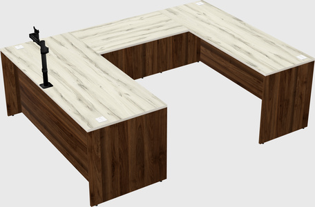 U-shaped desk