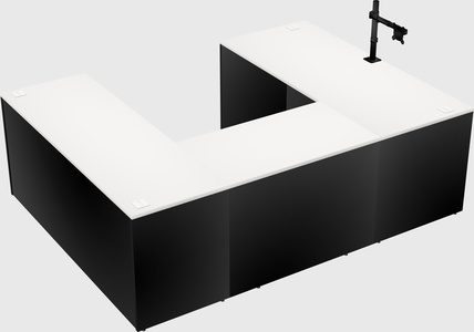 U-shaped desk