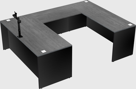 U-shaped desk