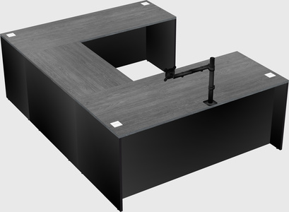 U-shaped desk