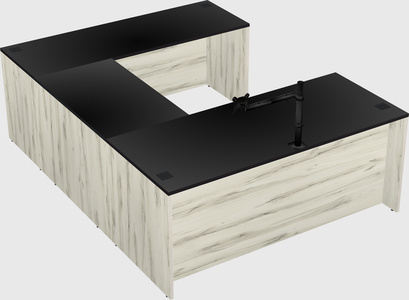 U-shaped desk