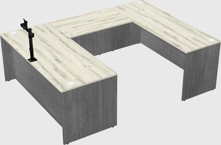 U-shaped desk
