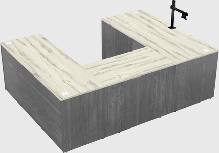 U-shaped desk