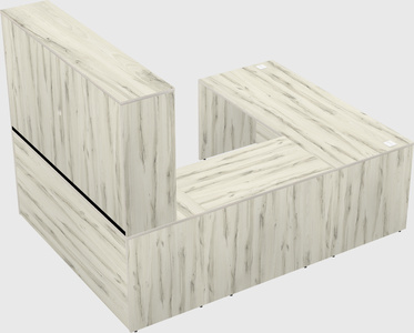 U-shaped desk