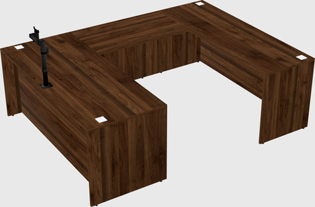 U-shaped desk