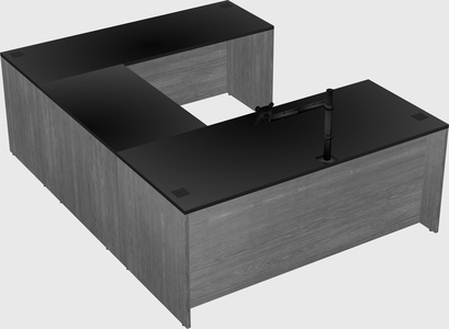 U-shaped desk